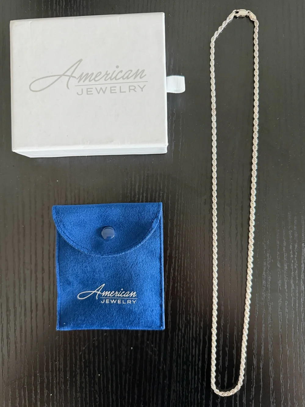 2 Sterling Silver 925 Italy Chains – Rope + Mariner Bundle